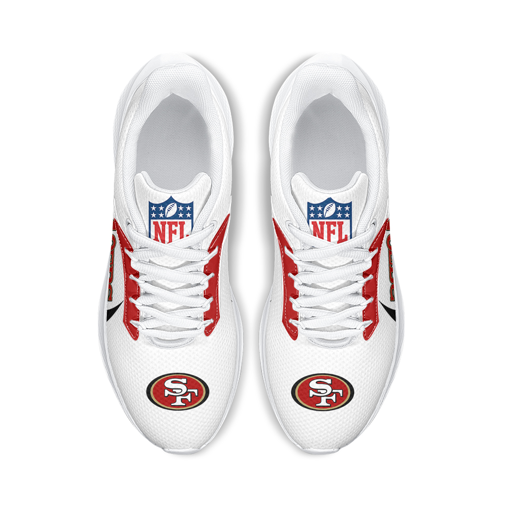 Personalized San Francisco 49ers Running Sneakers - Famjoys Personalized San Francisco 49ers Running Sneakers - Famjoys