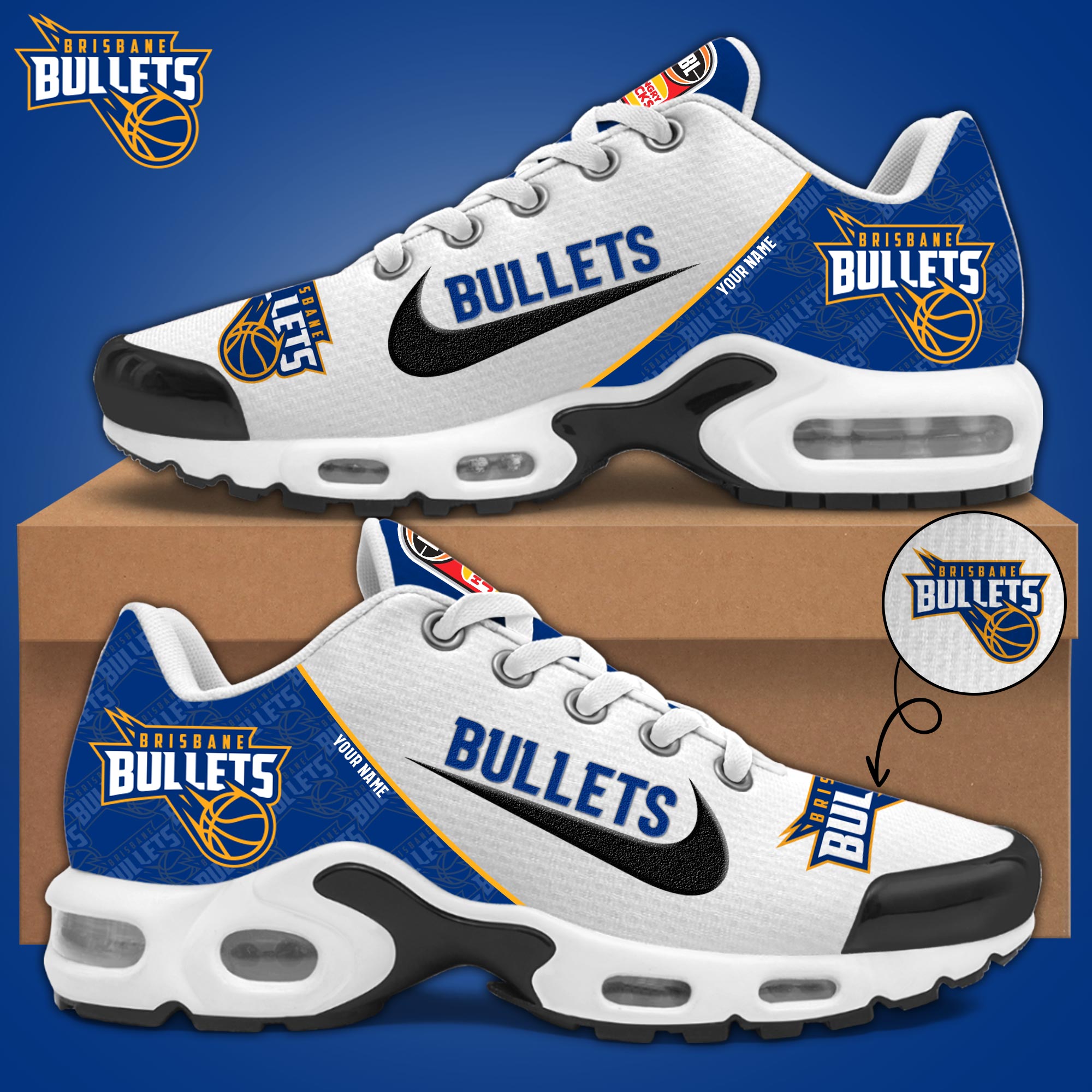 Personalized Shoes Brisbane Bullets - Famjoys Personalized Shoes Brisbane Bullets - Famjoys