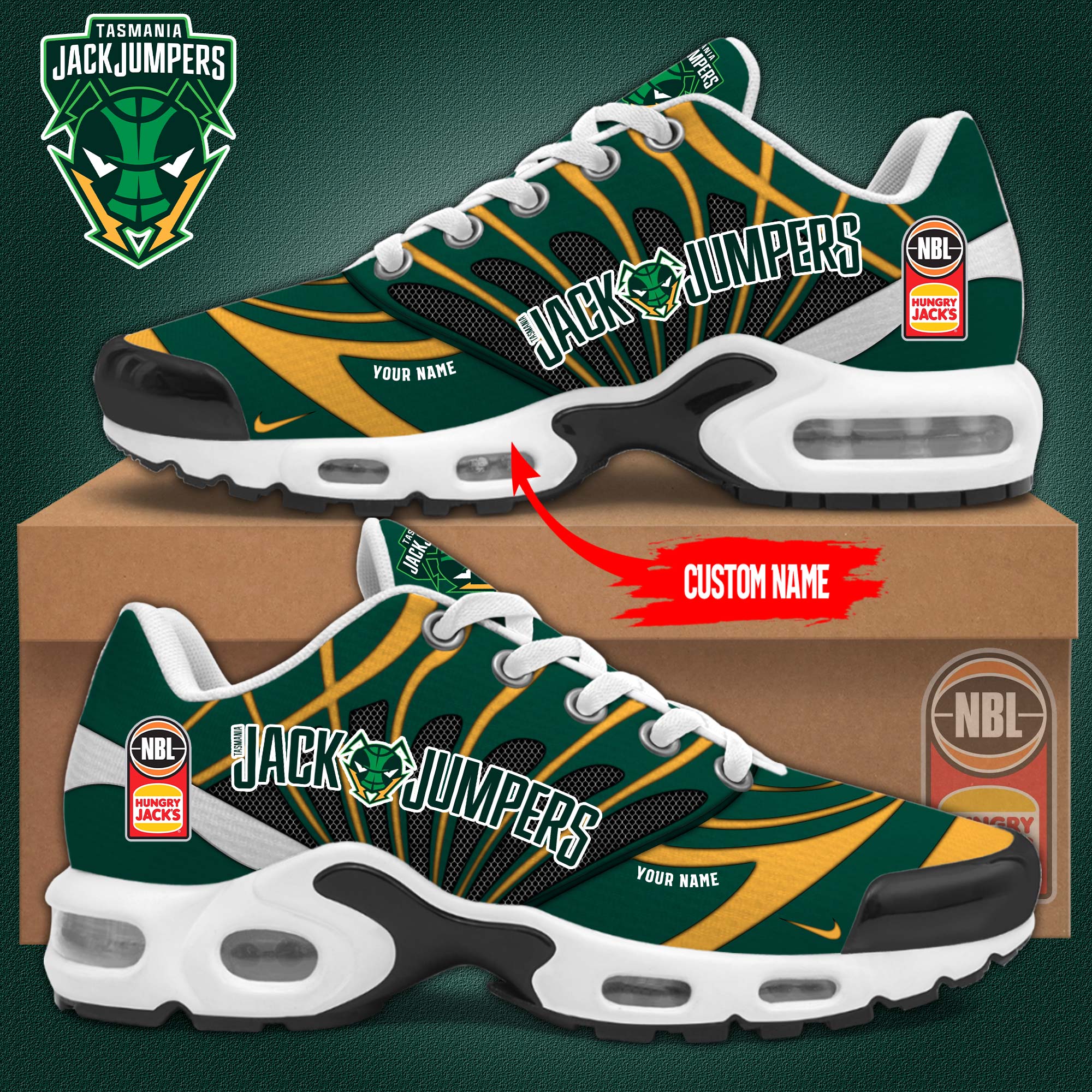 Personalized Shoes Tasmania JackJumpers NQ2 - Famjoys Personalized Shoes Tasmania JackJumpers NQ2 - Famjoys