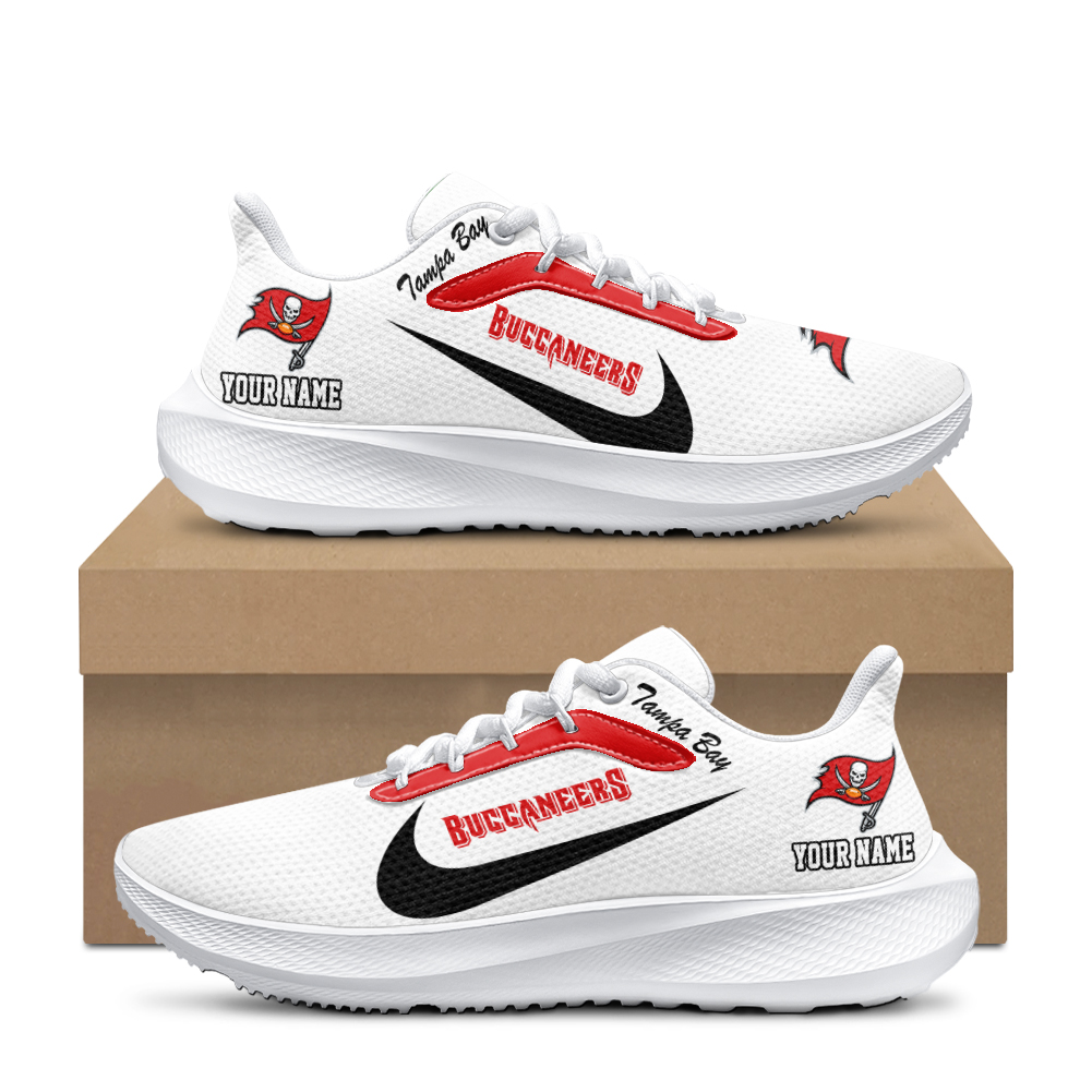 Personalized Tampa Bay Buccaneers Running Sneakers - Famjoys Personalized Tampa Bay Buccaneers Running Sneakers - Famjoys
