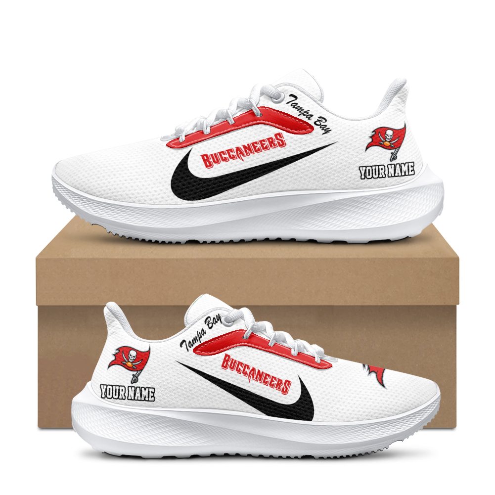 Personalized Tampa Bay Buccaneers Running Sneakers - Famjoys Personalized Tampa Bay Buccaneers Running Sneakers - Famjoys
