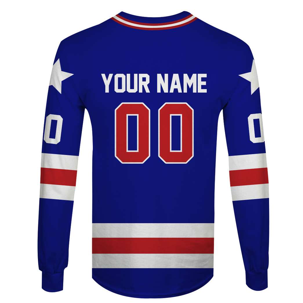 Personalized USA Hockey 3D Pullover Hoodie - Famjoys Personalized USA Hockey 3D Pullover Hoodie - Famjoys