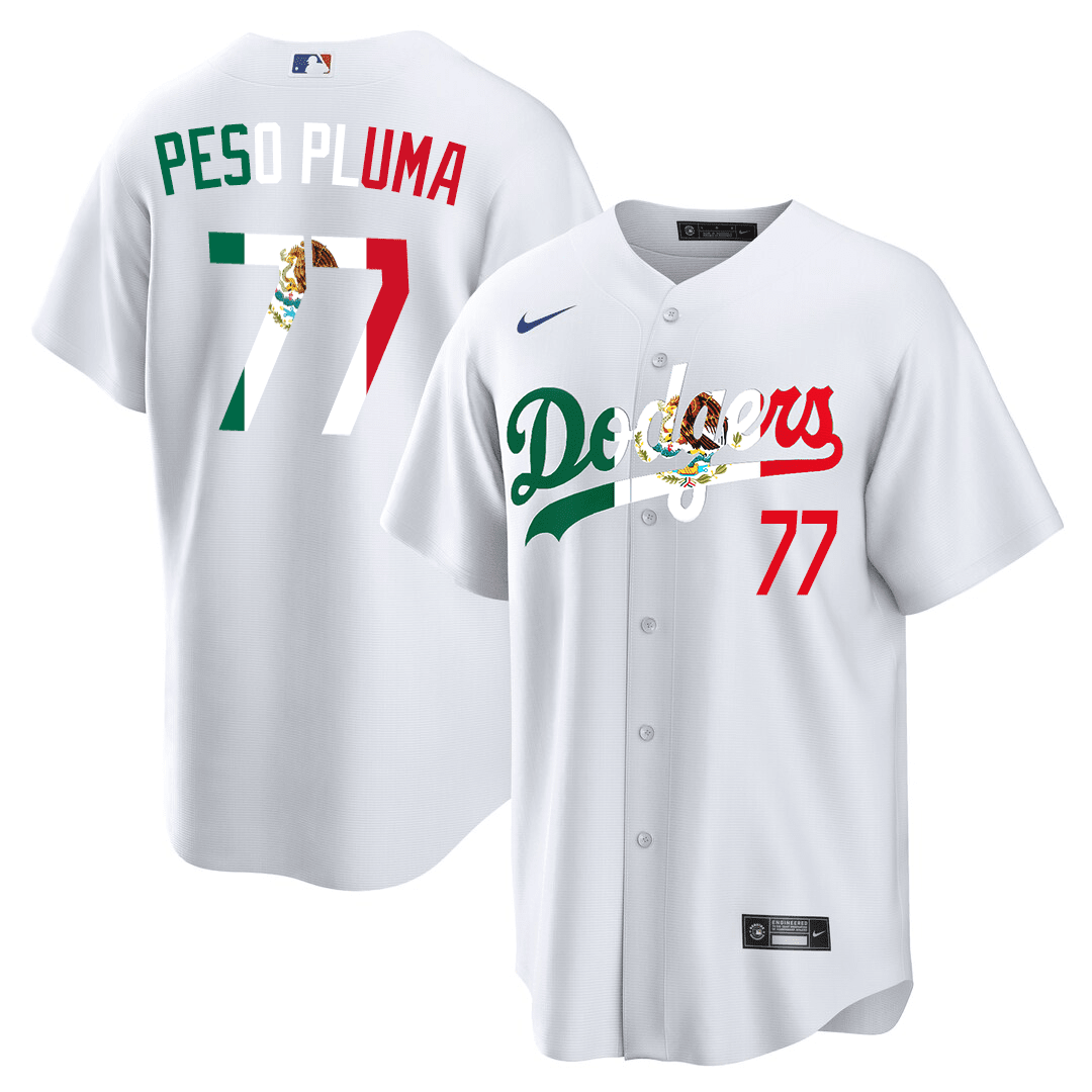 Peso Pluma Dodgers Baseball Jersey - Famjoys Peso Pluma Dodgers Baseball Jersey - Famjoys