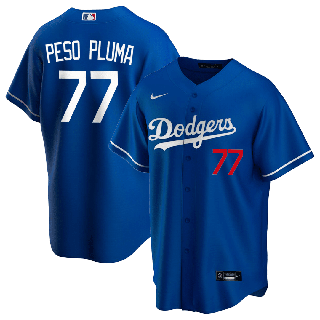 Peso Pluma Dodgers Baseball Jersey - Famjoys Peso Pluma Dodgers Baseball Jersey - Famjoys