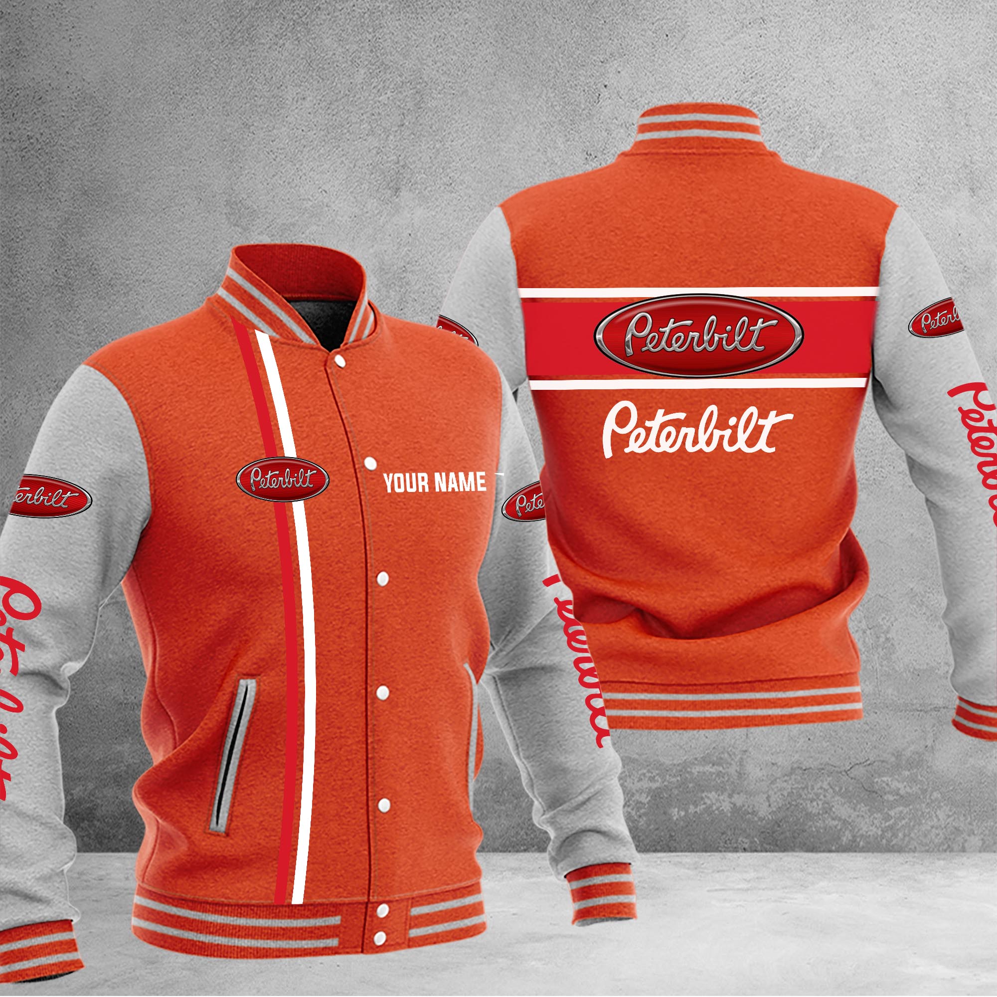Peterbilt Baseball Jacket - Famjoys Peterbilt Baseball Jacket - Famjoys