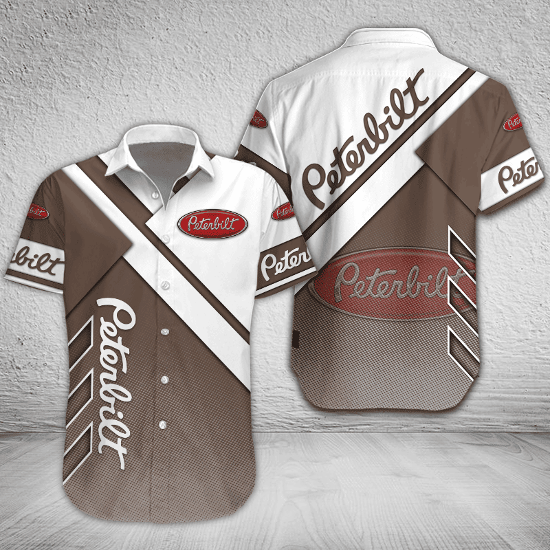 Peterbilt Button Shirt Custom Name, Multicolor - Famjoys Peterbilt Button Shirt Custom Name, Multicolor - Famjoys