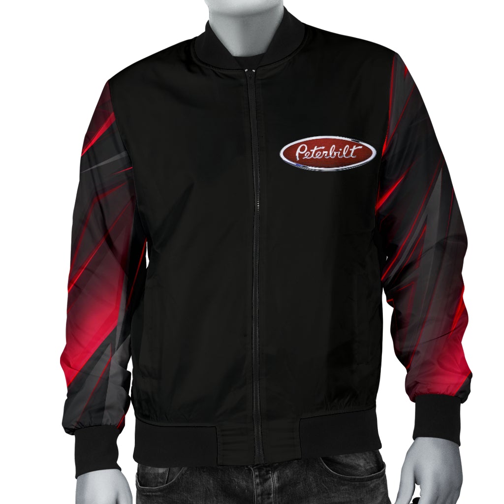 Peterbilt Men's Bomber Jacket New - Famjoys Peterbilt Men's Bomber Jacket New - Famjoys