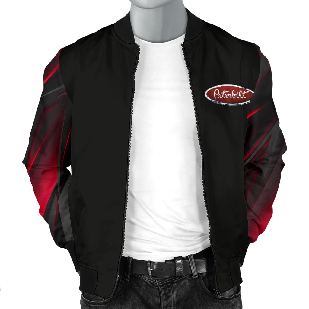 Peterbilt Men's Bomber Jacket New - Famjoys Peterbilt Men's Bomber Jacket New - Famjoys