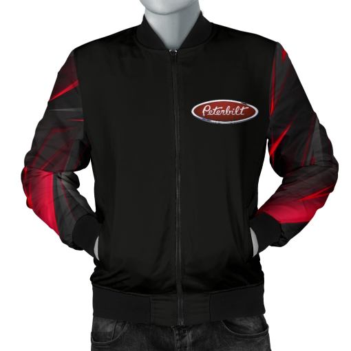 Peterbilt Men's Bomber Jacket New - Famjoys Peterbilt Men's Bomber Jacket New - Famjoys