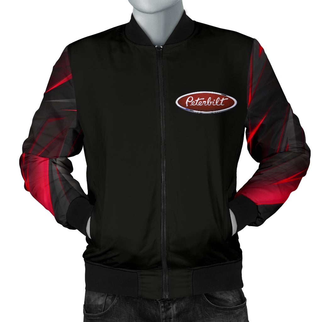 Peterbilt Men's Bomber Jacket New - Famjoys Peterbilt Men's Bomber Jacket New - Famjoys