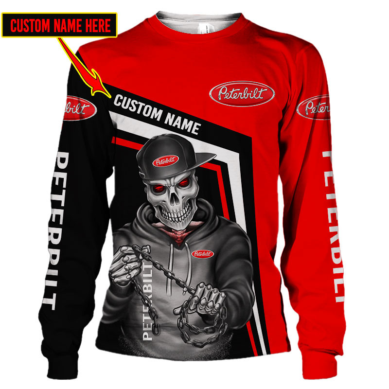 Peterbilt Skull Tshirt, sweatshirt, Polo, Hawaiian, Hoodie 3D Apparel Full Printing Custom Name - Famjoys Peterbilt Skull Tshirt, sweatshirt, Polo, Hawaiian, Hoodie 3D Apparel Full Printing Custom Name - Famjoys