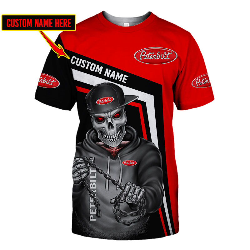 Peterbilt Skull Tshirt, sweatshirt, Polo, Hawaiian, Hoodie 3D Apparel Full Printing Custom Name - Famjoys Peterbilt Skull Tshirt, sweatshirt, Polo, Hawaiian, Hoodie 3D Apparel Full Printing Custom Name - Famjoys