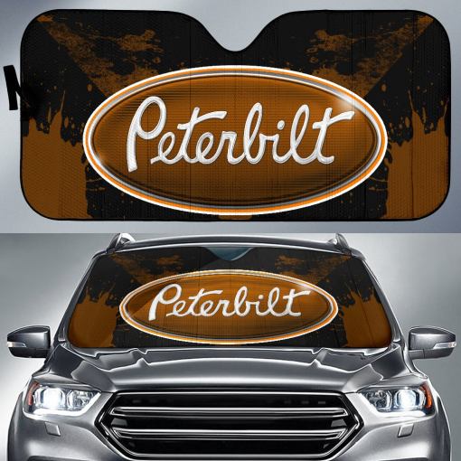 Peterbilt Windshield Sun Shade Brown - Famjoys Peterbilt Windshield Sun Shade Brown - Famjoys
