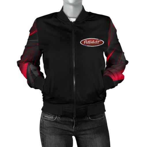 Peterbilt Women's Bomber Jacket New - Famjoys Peterbilt Women's Bomber Jacket New - Famjoys