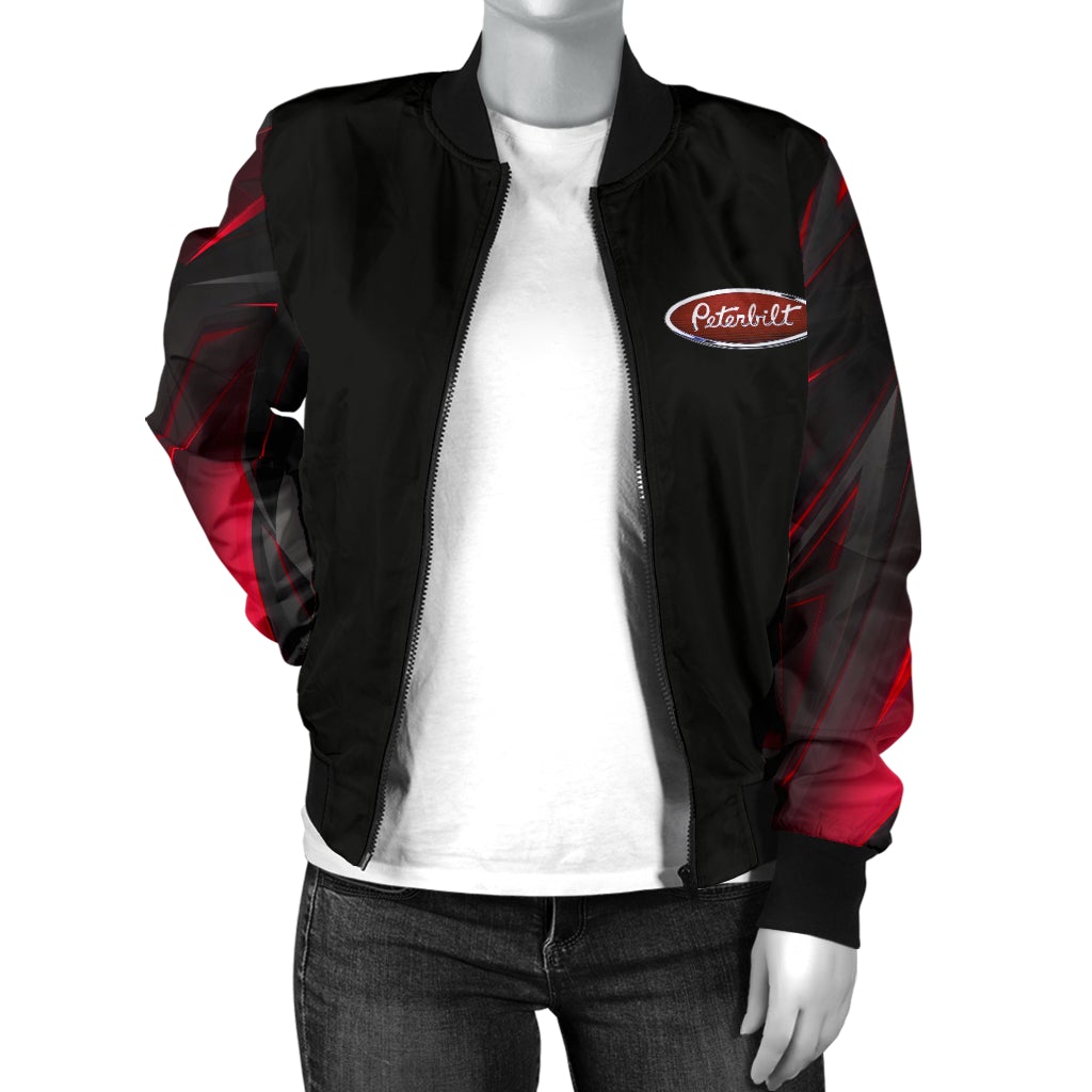 Peterbilt Women's Bomber Jacket New - Famjoys Peterbilt Women's Bomber Jacket New - Famjoys