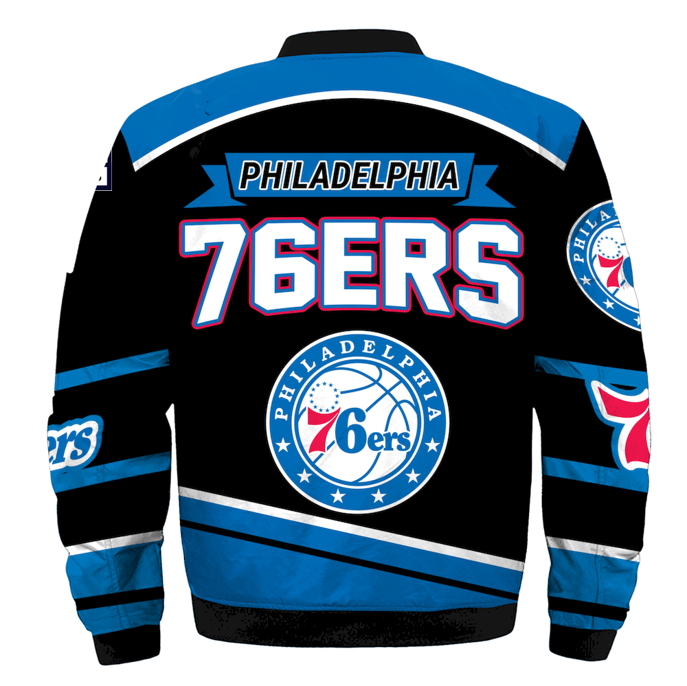 Philadelphia 76ers Bomber Jacket - Famjoys Philadelphia 76ers Bomber Jacket - Famjoys