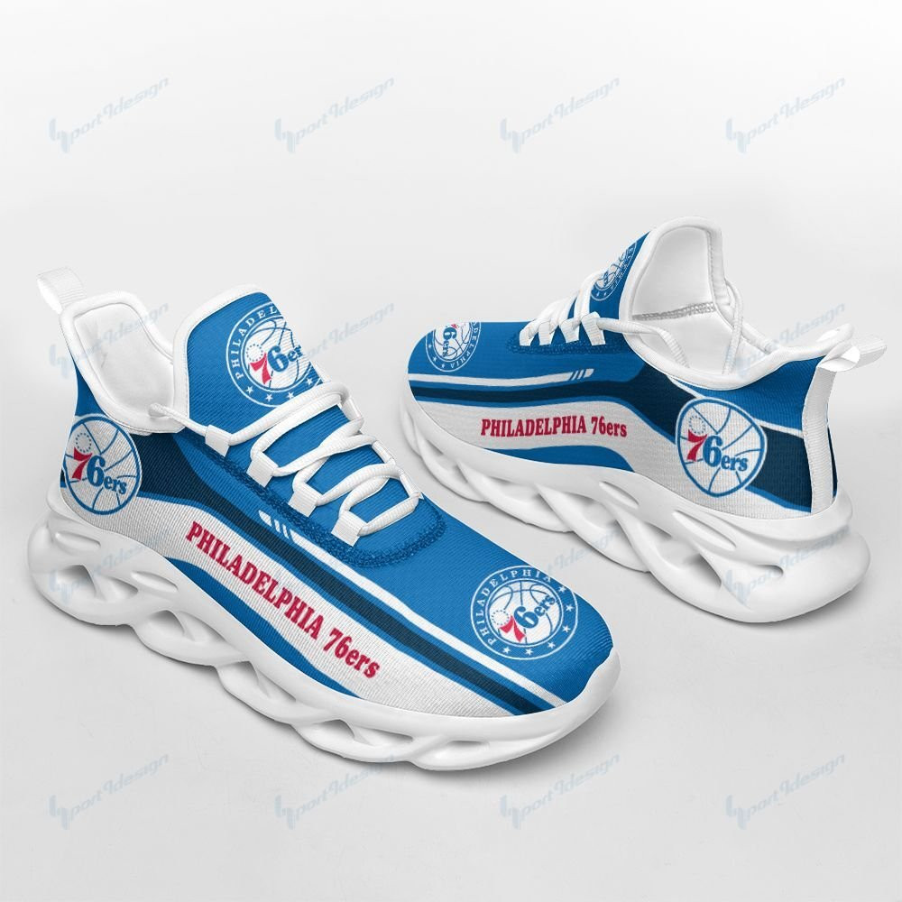 Philadelphia 76ers Max Soul YZ Running Sneakers 99 - Famjoys Philadelphia 76ers Max Soul YZ Running Sneakers 99 - Famjoys