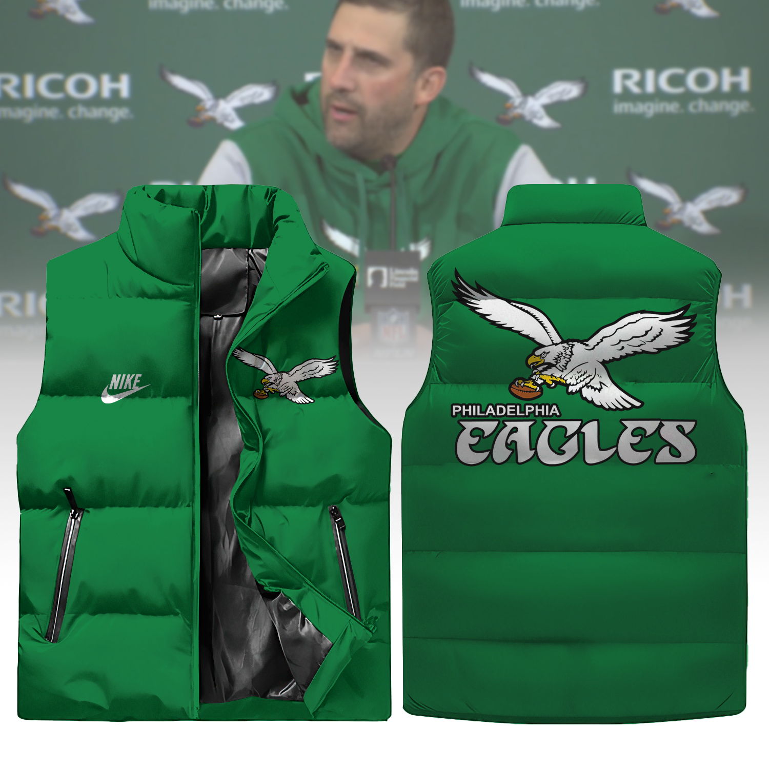 Philadelphia Eagle 3D Cotton Vest 01 - Famjoys Philadelphia Eagle 3D Cotton Vest 01 - Famjoys