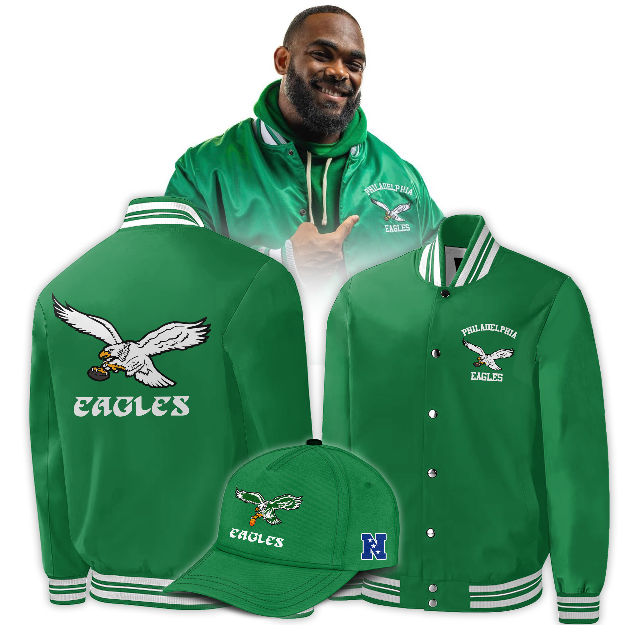 Philadelphia Eagle BOMBER 2023 - Famjoys Philadelphia Eagle BOMBER 2023 - Famjoys