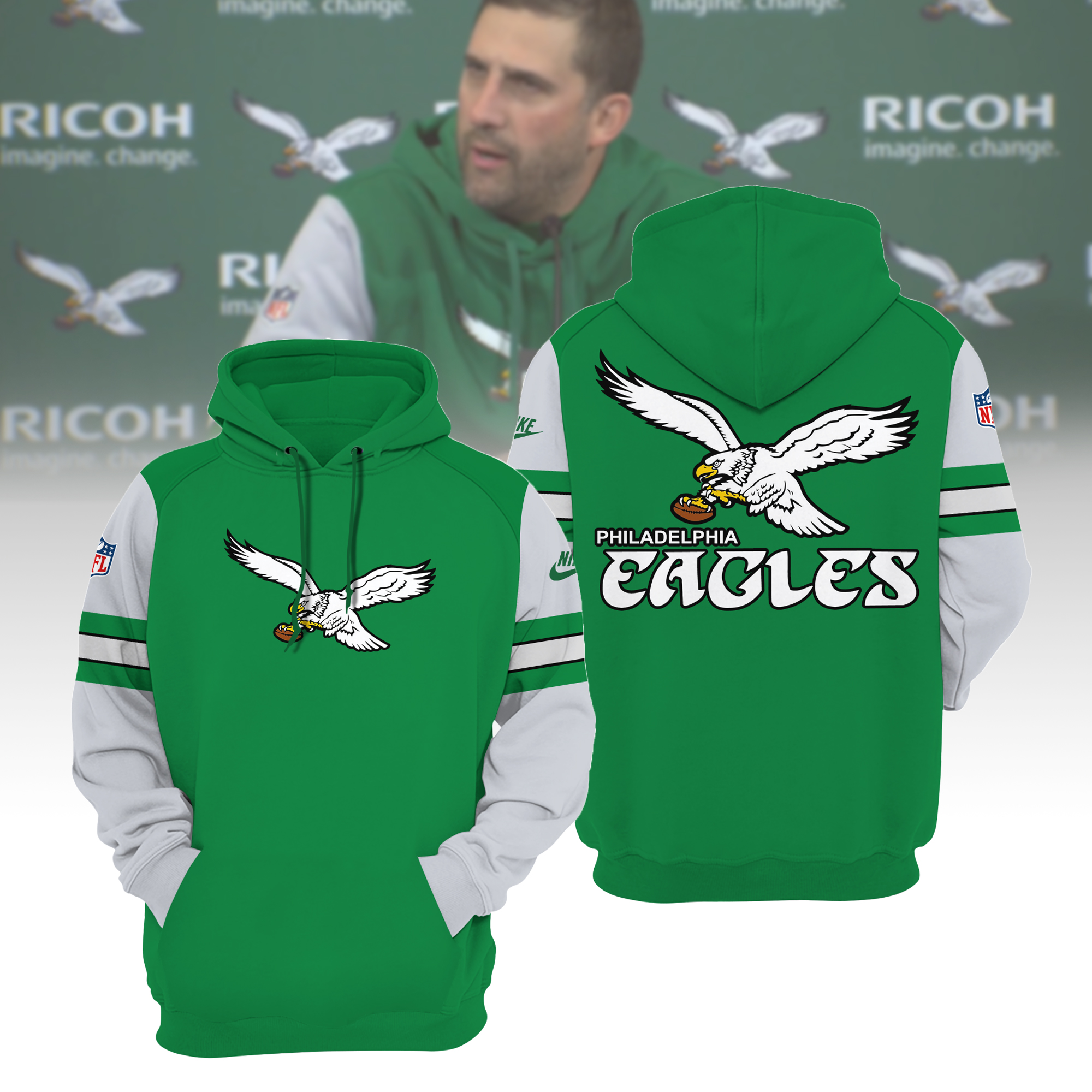Philadelphia Eagle Hoodie 01 - Famjoys Philadelphia Eagle Hoodie 01 - Famjoys