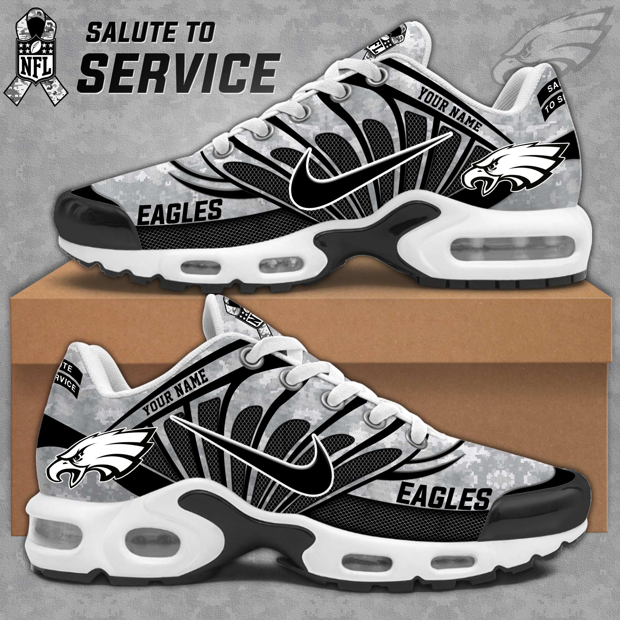 Philadelphia Eagle Personalized Shoes - Famjoys Philadelphia Eagle Personalized Shoes - Famjoys