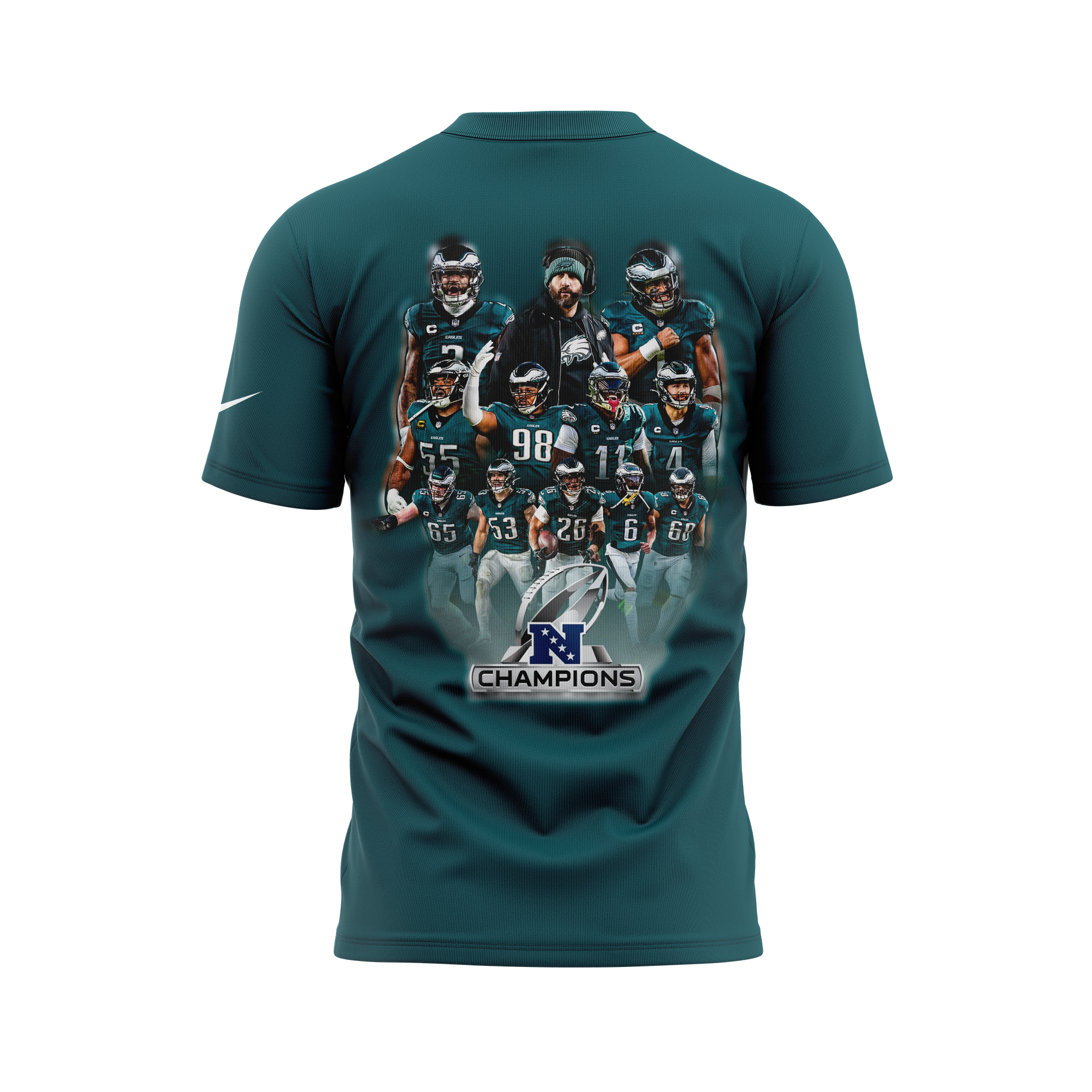 Philadelphia Eagles 2024 NFC Champions Locker Room Trophy Collection T-shirt - Famjoys Philadelphia Eagles 2024 NFC Champions Locker Room Trophy Collection T-shirt - Famjoys