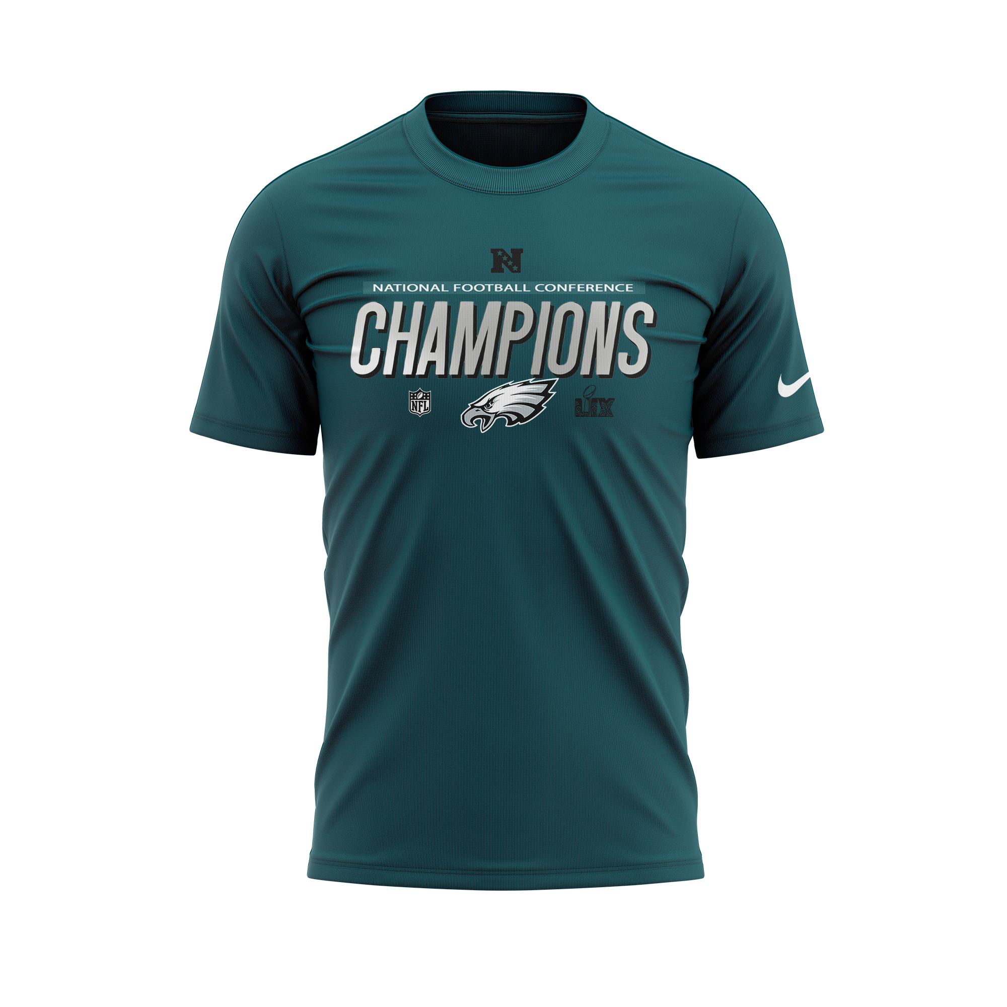 Philadelphia Eagles 2024 NFC Champions Locker Room Trophy Collection T-shirt - Famjoys Philadelphia Eagles 2024 NFC Champions Locker Room Trophy Collection T-shirt - Famjoys