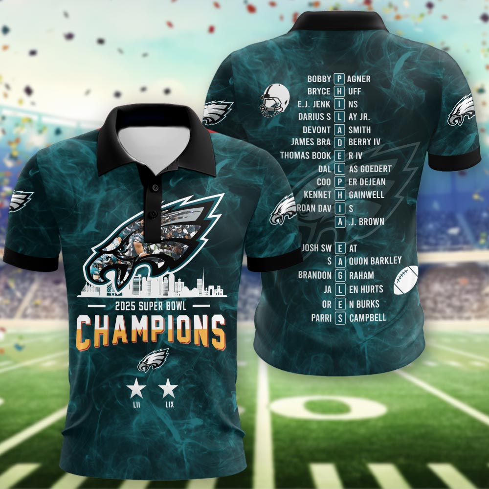 Philadelphia Eagles 2025 Super Bowl Champions - Famjoys Philadelphia Eagles 2025 Super Bowl Champions - Famjoys