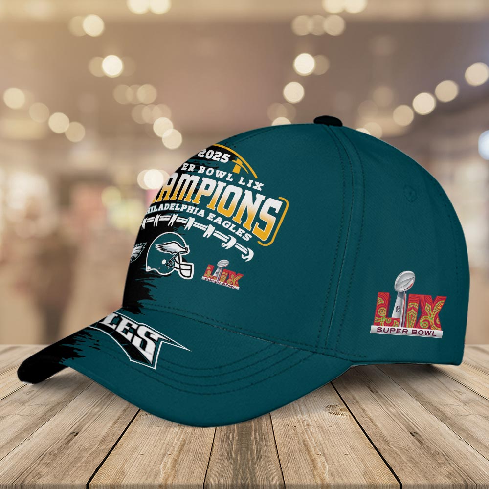Philadelphia Eagles 2025 Super Bowl LIX Champions Classic Cap - Famjoys Philadelphia Eagles 2025 Super Bowl LIX Champions Classic Cap - Famjoys