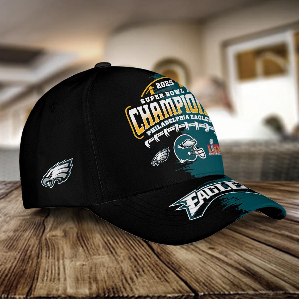 Philadelphia Eagles 2025 Super Bowl LIX Champions Classic Cap - Famjoys Philadelphia Eagles 2025 Super Bowl LIX Champions Classic Cap - Famjoys