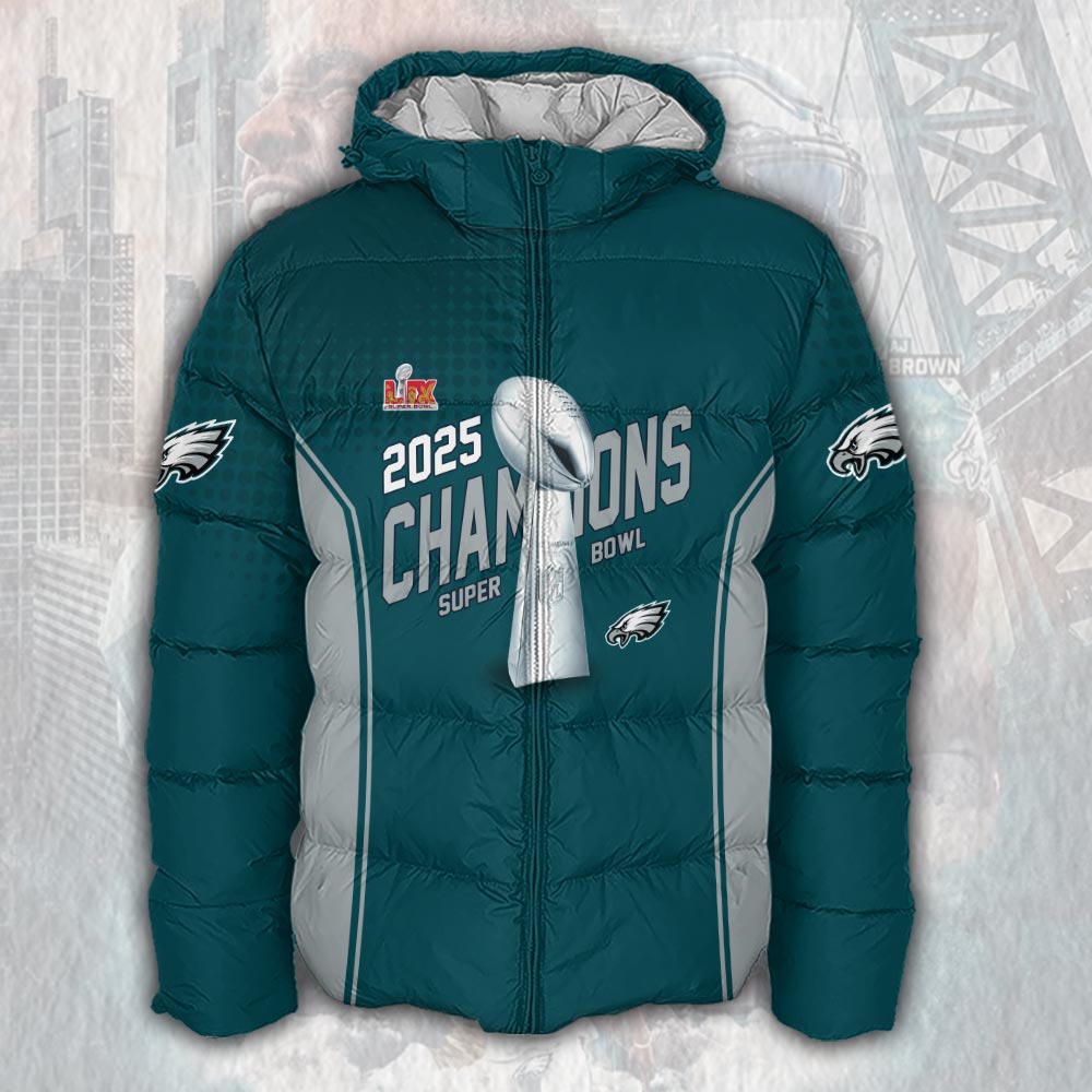 Philadelphia Eagles 2025 Super Bowl LIX Champions - Famjoys Philadelphia Eagles 2025 Super Bowl LIX Champions - Famjoys