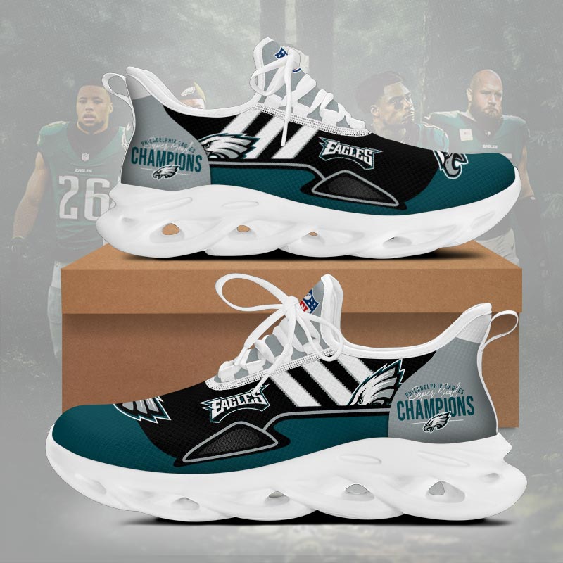 Philadelphia Eagles 2025 Super Bowl LIX Champions Max Soul Shoes - Famjoys Philadelphia Eagles 2025 Super Bowl LIX Champions Max Soul Shoes - Famjoys