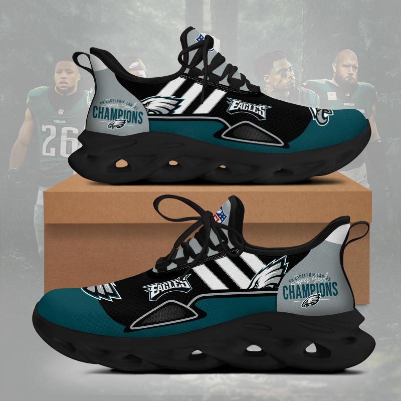Philadelphia Eagles 2025 Super Bowl LIX Champions Max Soul Shoes - Famjoys Philadelphia Eagles 2025 Super Bowl LIX Champions Max Soul Shoes - Famjoys