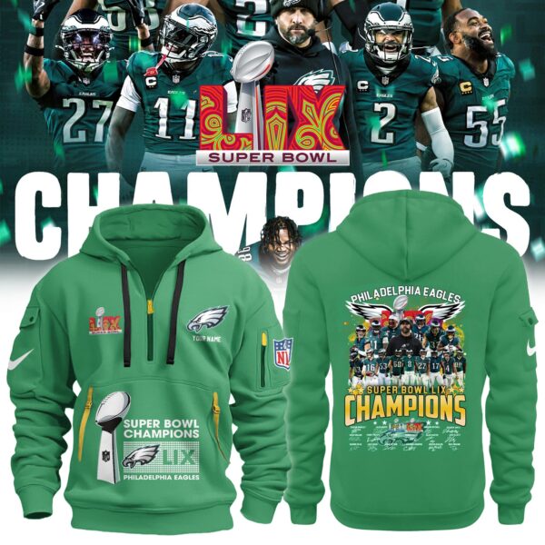 Philadelphia Eagles 2025 Super Bowl LIX Champions New Hoodie v2 - Famjoys Philadelphia Eagles 2025 Super Bowl LIX Champions New Hoodie v2 - Famjoys