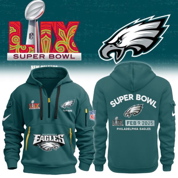 Philadelphia Eagles 2025 Super Bowl LIX New Hoodie v2 - Famjoys Philadelphia Eagles 2025 Super Bowl LIX New Hoodie v2 - Famjoys