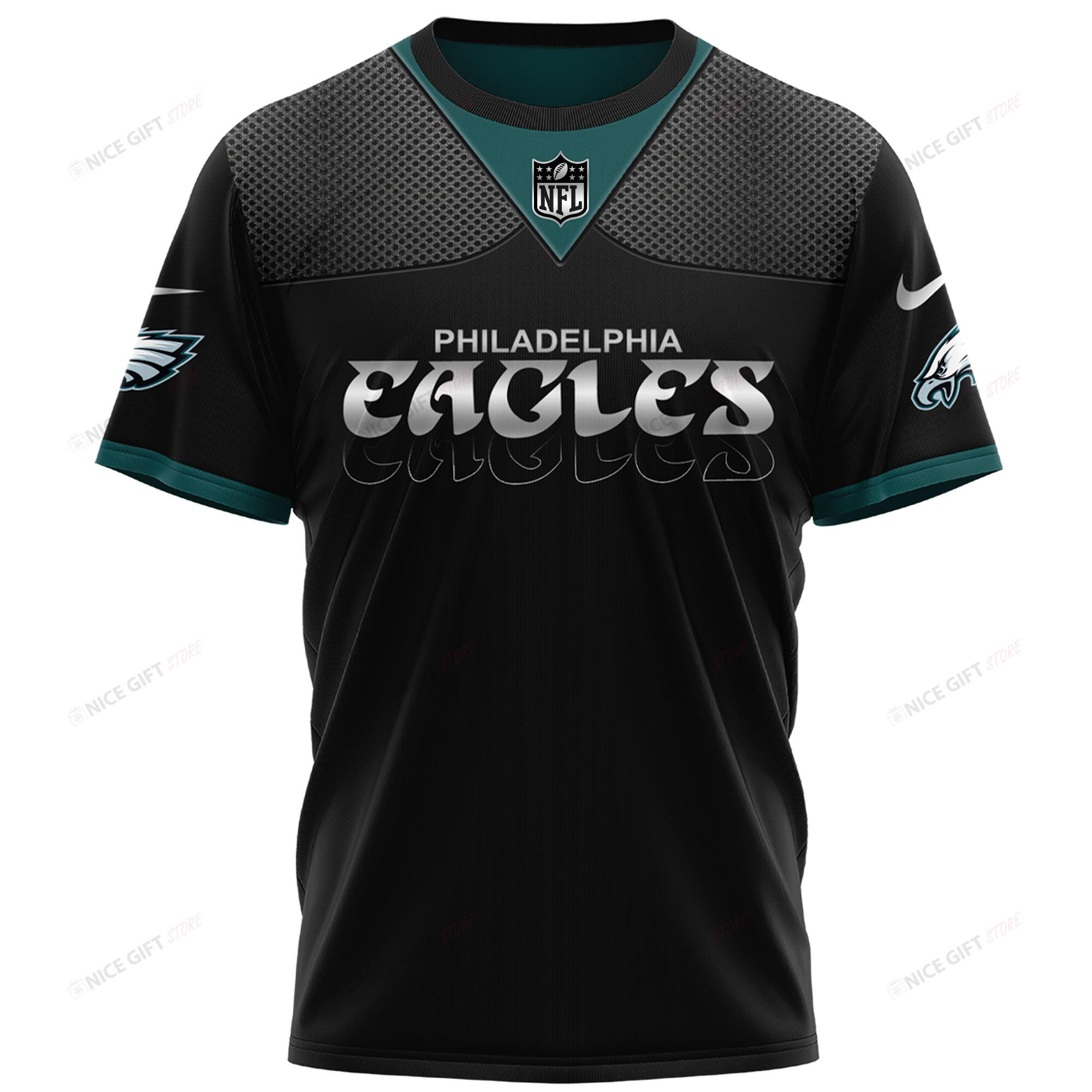 Philadelphia Eagles 3D T-shirt 3TS-W9H4 - Famjoys Philadelphia Eagles 3D T-shirt 3TS-W9H4 - Famjoys