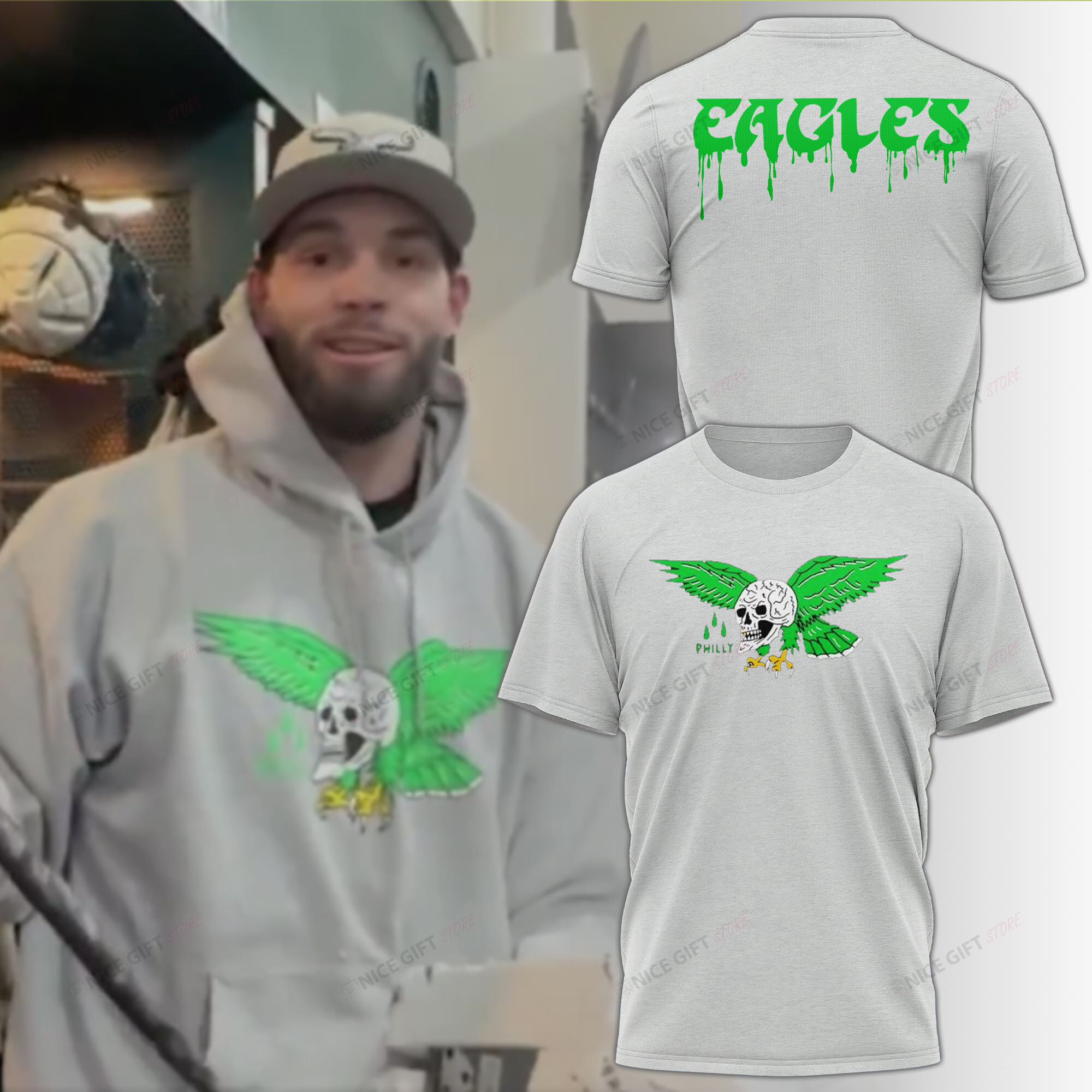 Philadelphia Eagles 3D T-shirt 3TS-Z3Z6 - Famjoys Philadelphia Eagles 3D T-shirt 3TS-Z3Z6 - Famjoys