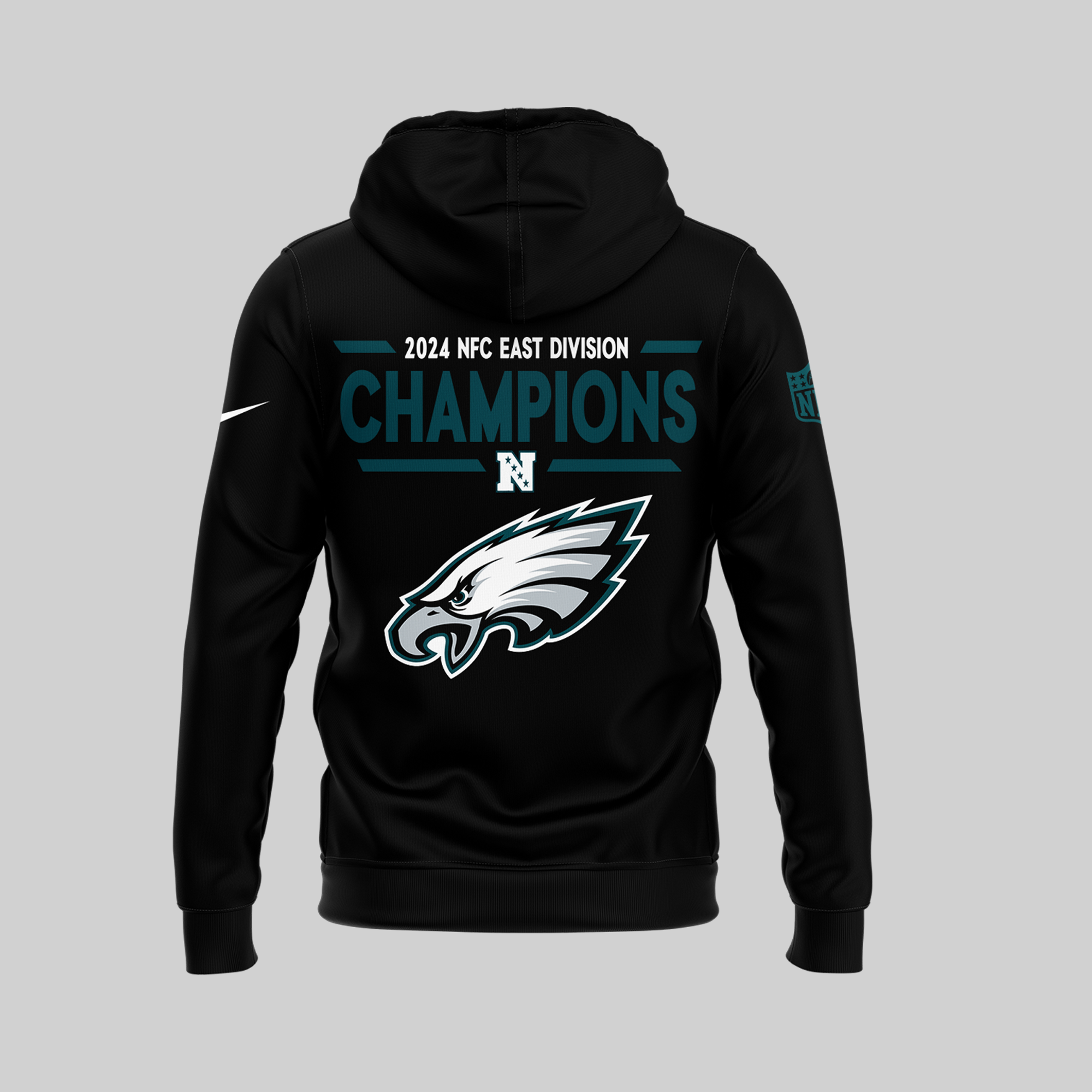 PHILADELPHIA EAGLES ARE 2024 NFC EAST CHAMPIONS Hoodie - Famjoys PHILADELPHIA EAGLES ARE 2024 NFC EAST CHAMPIONS Hoodie - Famjoys