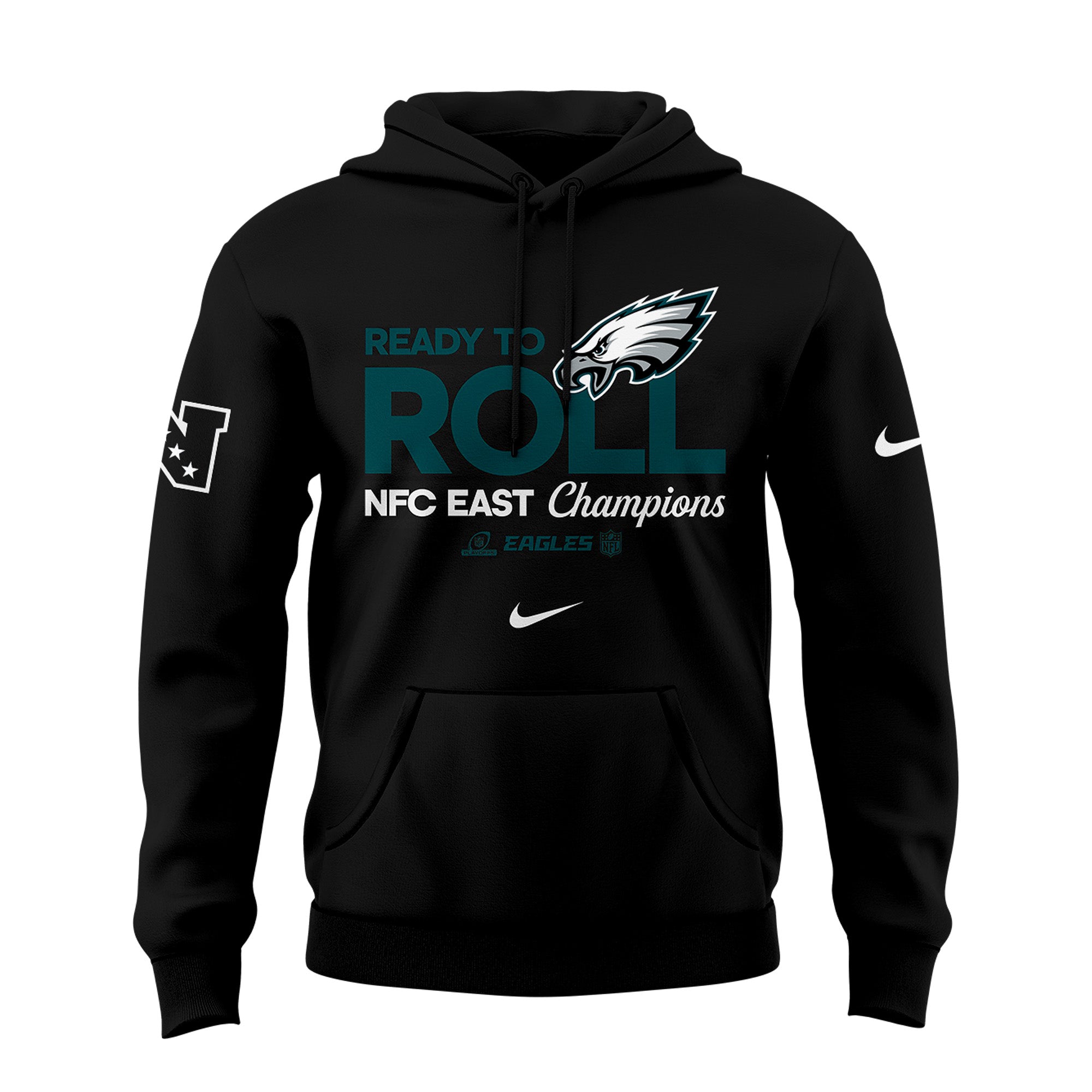 PHILADELPHIA EAGLES ARE 2024 NFC EAST CHAMPIONS Hoodie - Famjoys PHILADELPHIA EAGLES ARE 2024 NFC EAST CHAMPIONS Hoodie - Famjoys