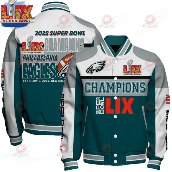 Philadelphia Eagles Baseball Jacket BJA-G7Y4 - Famjoys Philadelphia Eagles Baseball Jacket BJA-G7Y4 - Famjoys