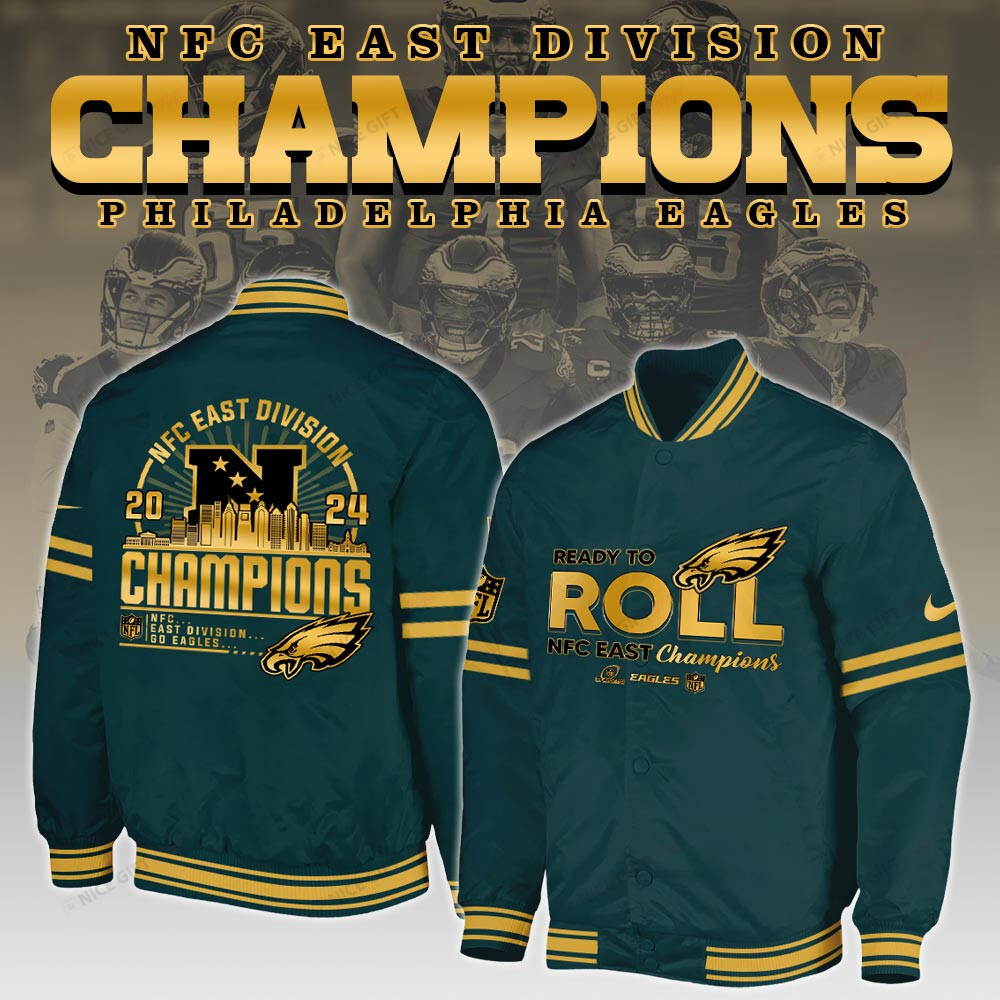 Philadelphia Eagles Baseball Jacket BJA-P1B6 - Famjoys Philadelphia Eagles Baseball Jacket BJA-P1B6 - Famjoys