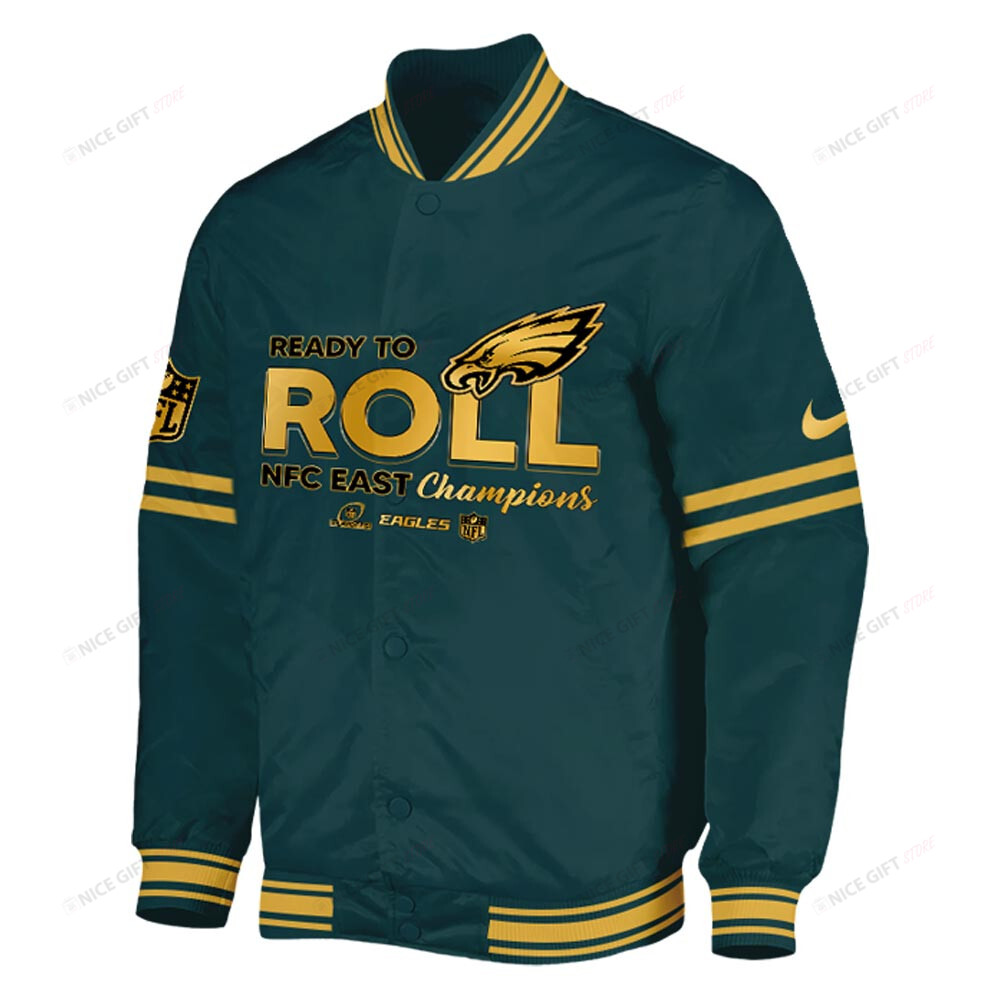 Philadelphia Eagles Baseball Jacket BJA-P1B6 - Famjoys Philadelphia Eagles Baseball Jacket BJA-P1B6 - Famjoys
