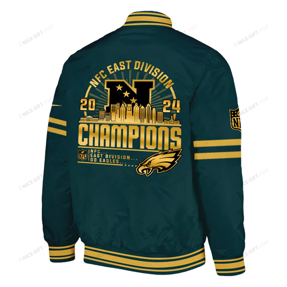 Philadelphia Eagles Baseball Jacket BJA-P1B6 - Famjoys Philadelphia Eagles Baseball Jacket BJA-P1B6 - Famjoys