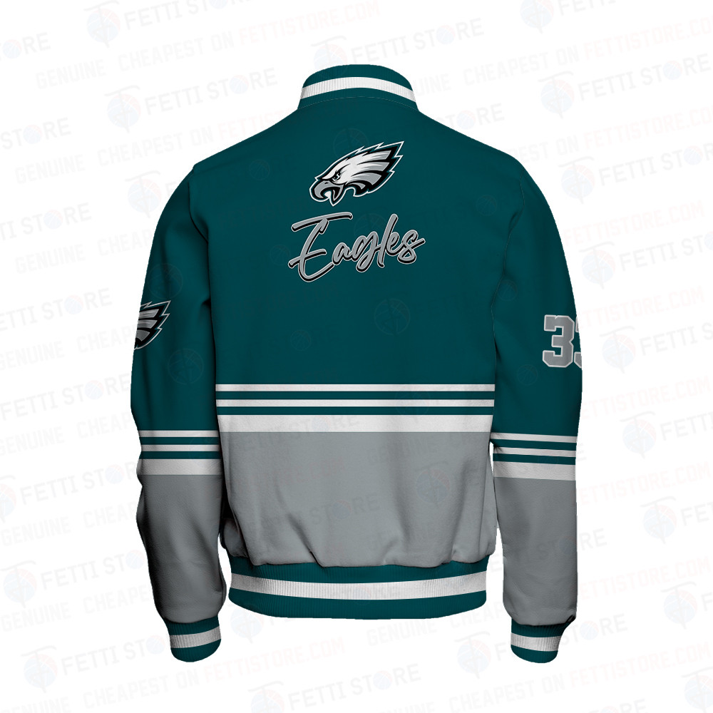 Philadelphia Eagles Baseball Varsity Jacket - Famjoys Philadelphia Eagles Baseball Varsity Jacket - Famjoys