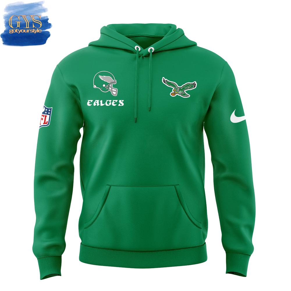 Philadelphia Eagles Bring It Back Green Hoodie - Famjoys Philadelphia Eagles Bring It Back Green Hoodie - Famjoys