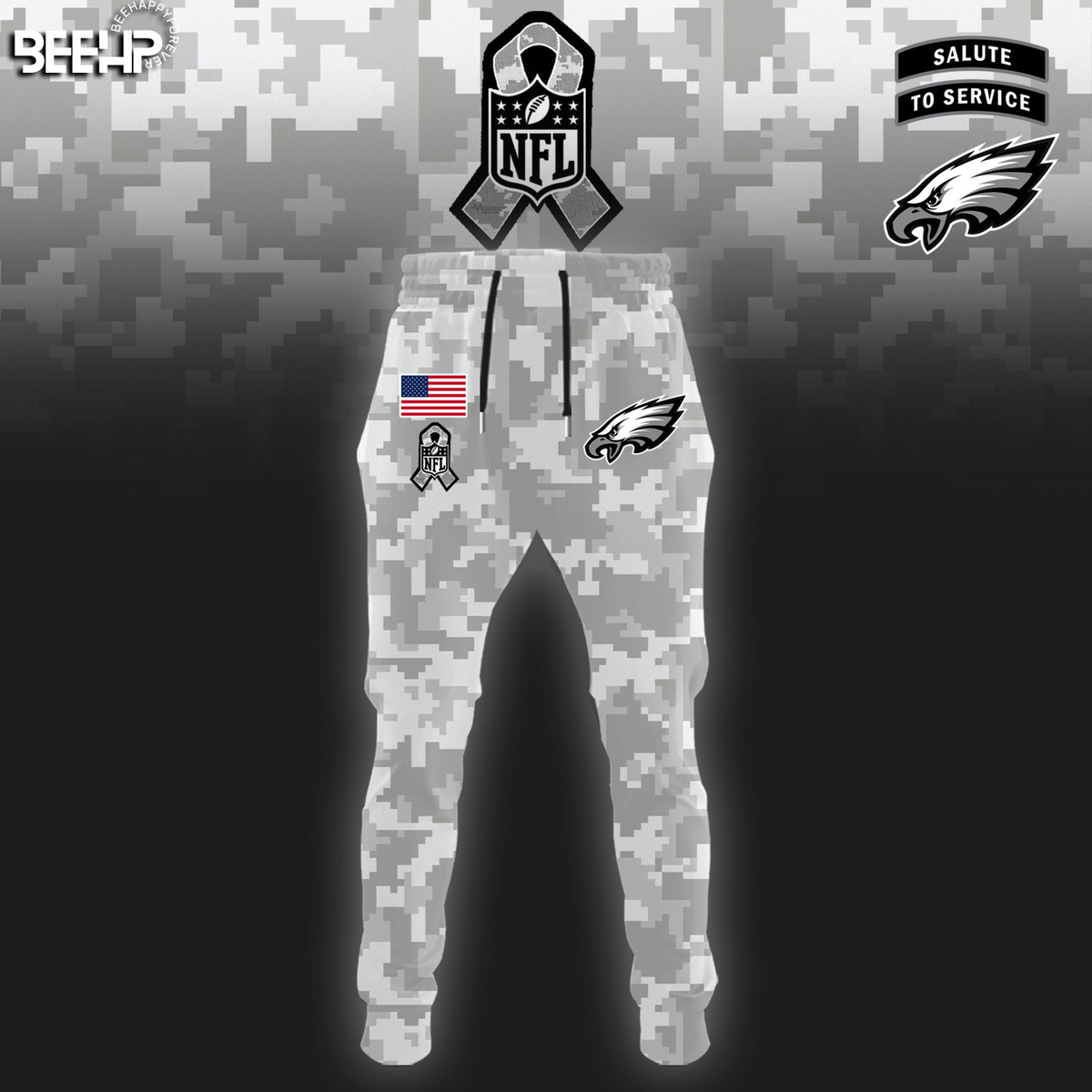 Philadelphia Eagles Camo Salute to Service Combo - Famjoys Philadelphia Eagles Camo Salute to Service Combo - Famjoys