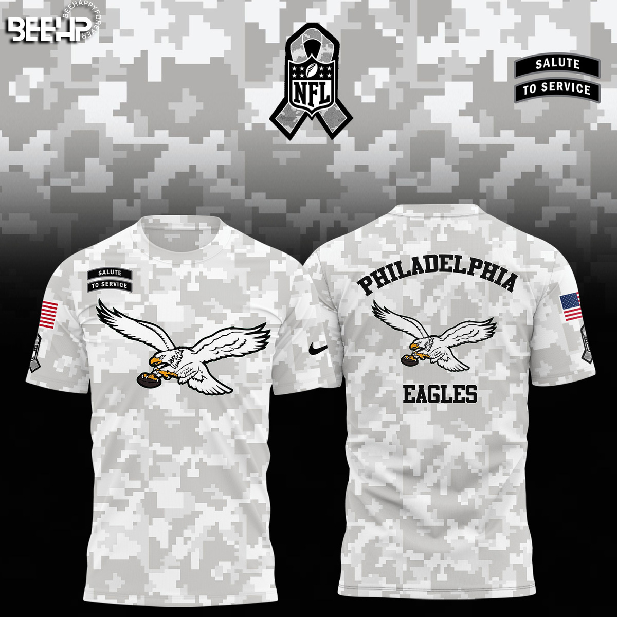 Philadelphia Eagles Camo Salute to Service Combo - Famjoys Philadelphia Eagles Camo Salute to Service Combo - Famjoys