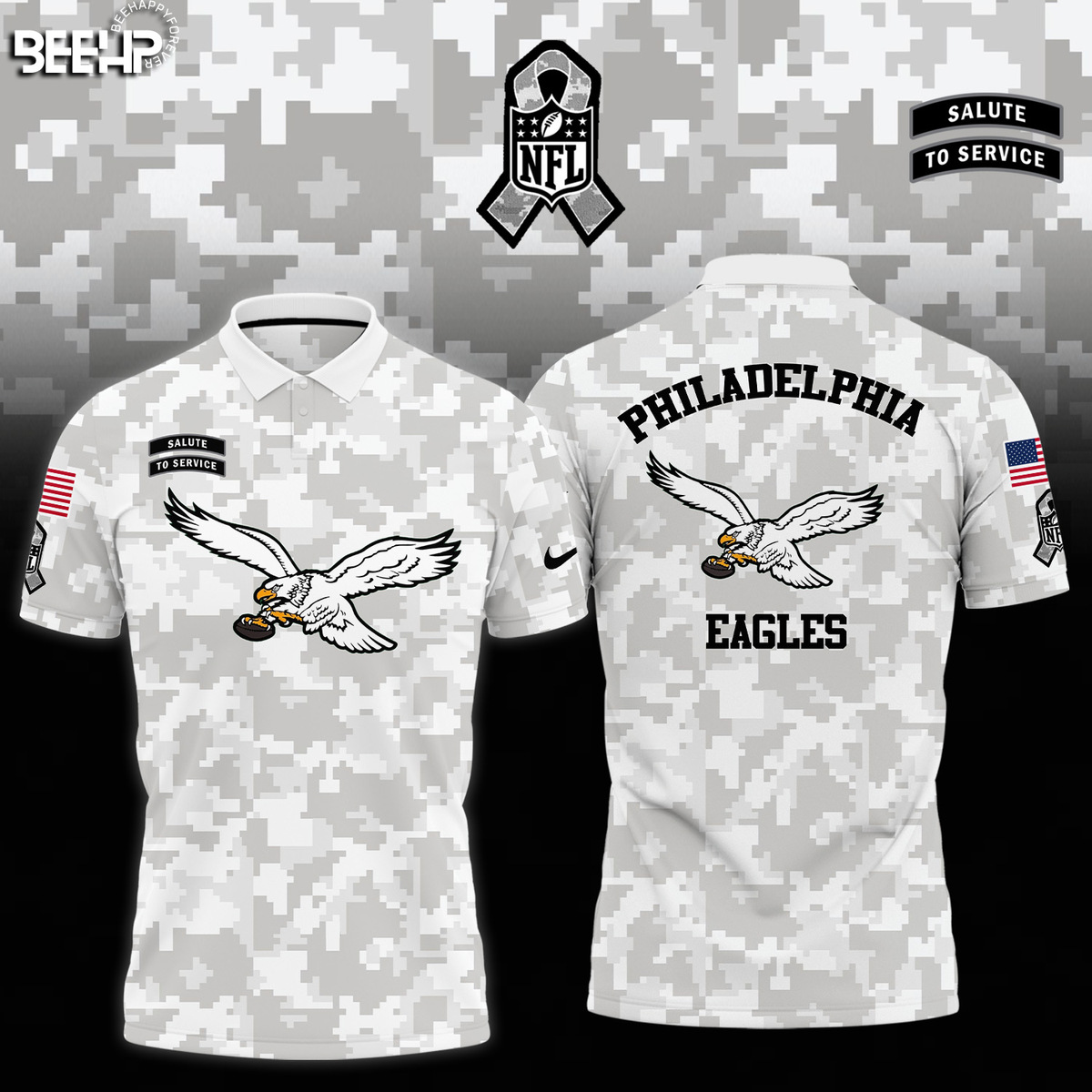 Philadelphia Eagles Camo Salute to Service Combo - Famjoys Philadelphia Eagles Camo Salute to Service Combo - Famjoys