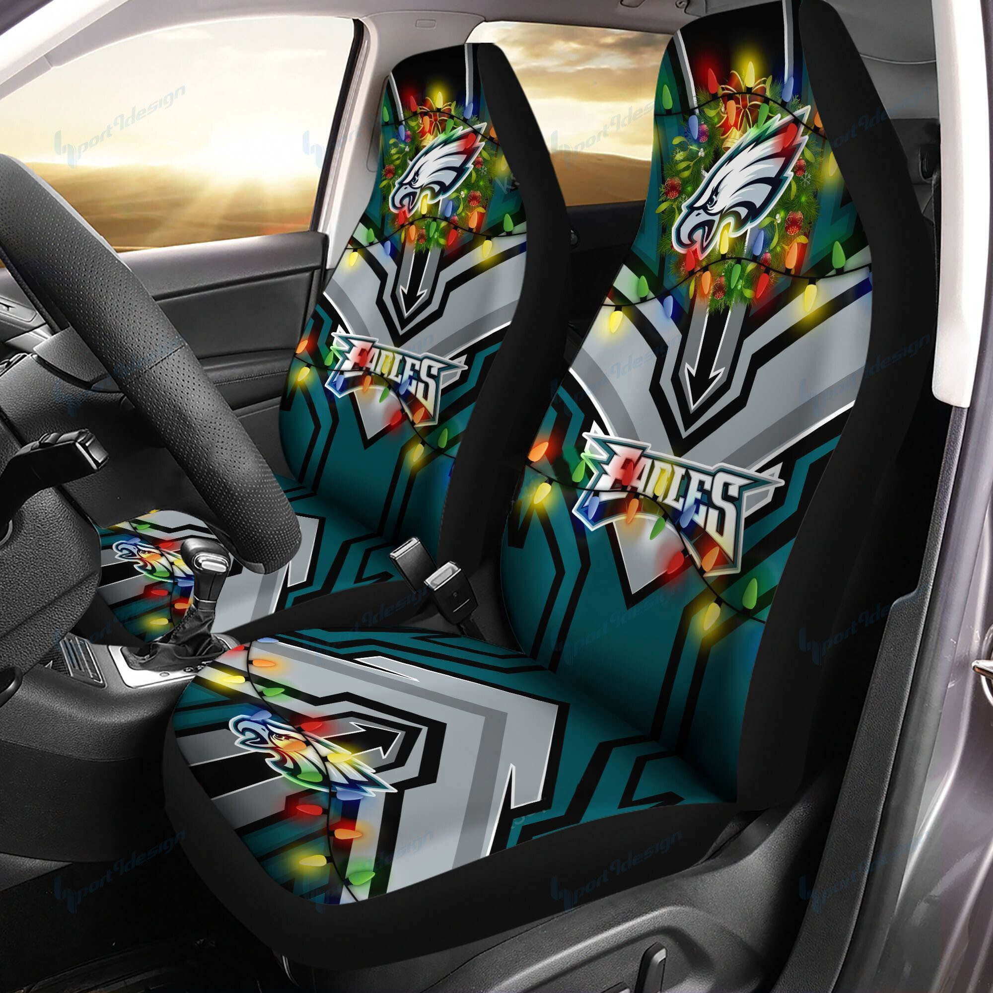 Philadelphia Eagles Car Seat Covers BG141 - Famjoys Philadelphia Eagles Car Seat Covers BG141 - Famjoys