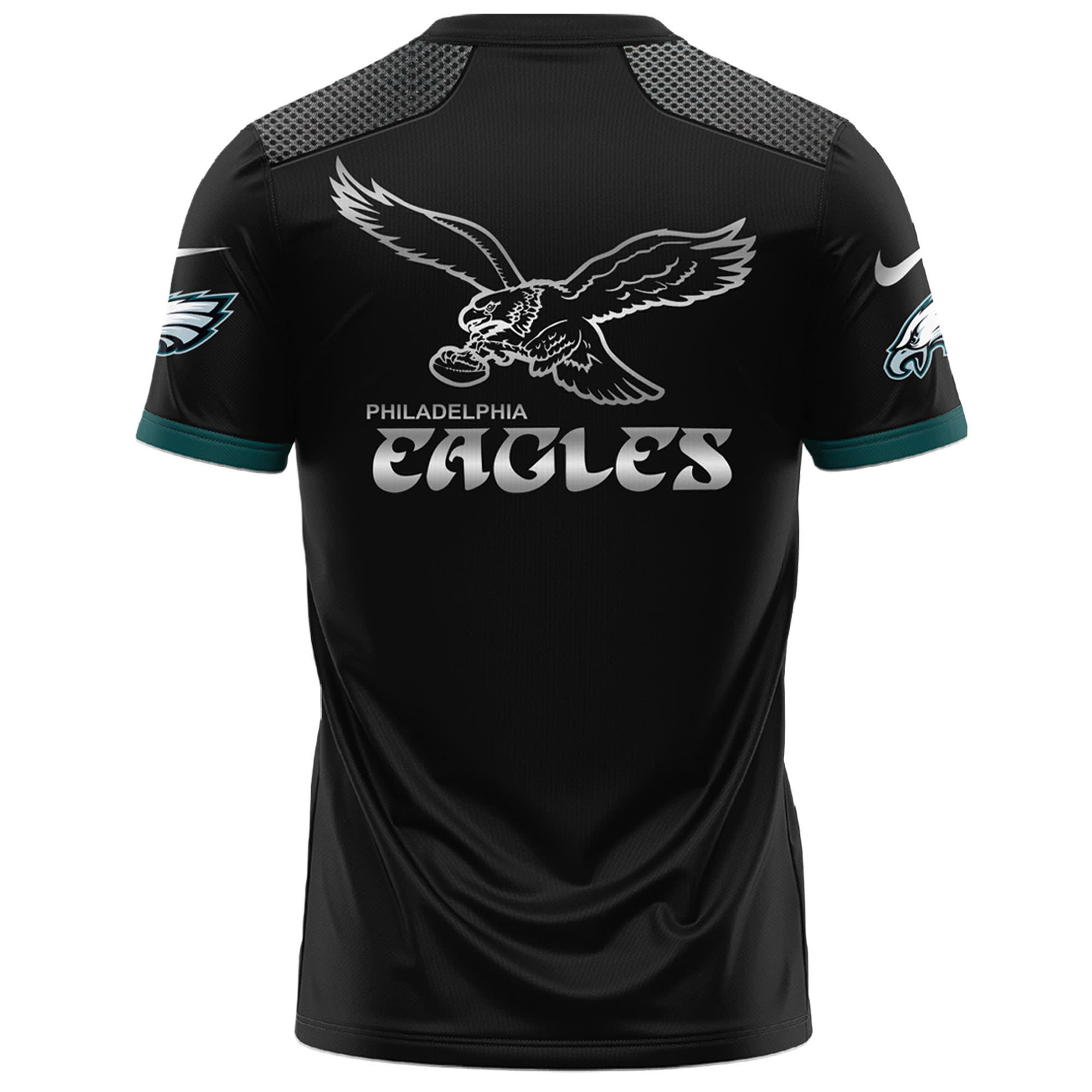 Philadelphia Eagles Carbon Black Fashion Game TShirts 2025 - Famjoys Philadelphia Eagles Carbon Black Fashion Game TShirts 2025 - Famjoys